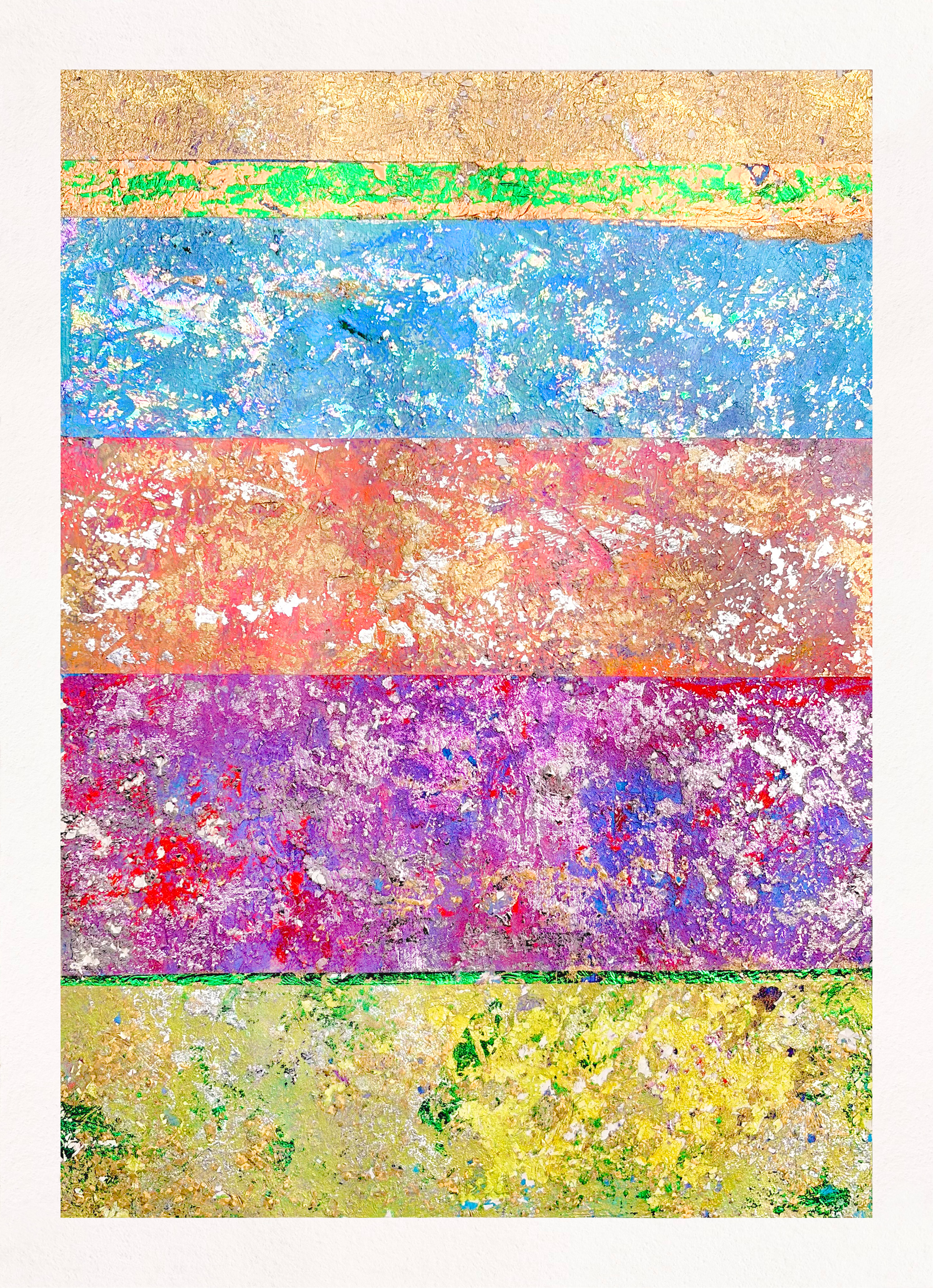 ヒル 優子 作品「虹の残像（Rainbow afterimage）」- 抽象シリーズ