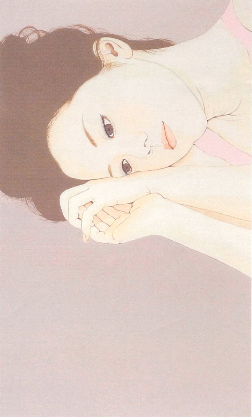ヒル 優子 作品「sara」- 削ぎ落としシリーズ（アクリル画）