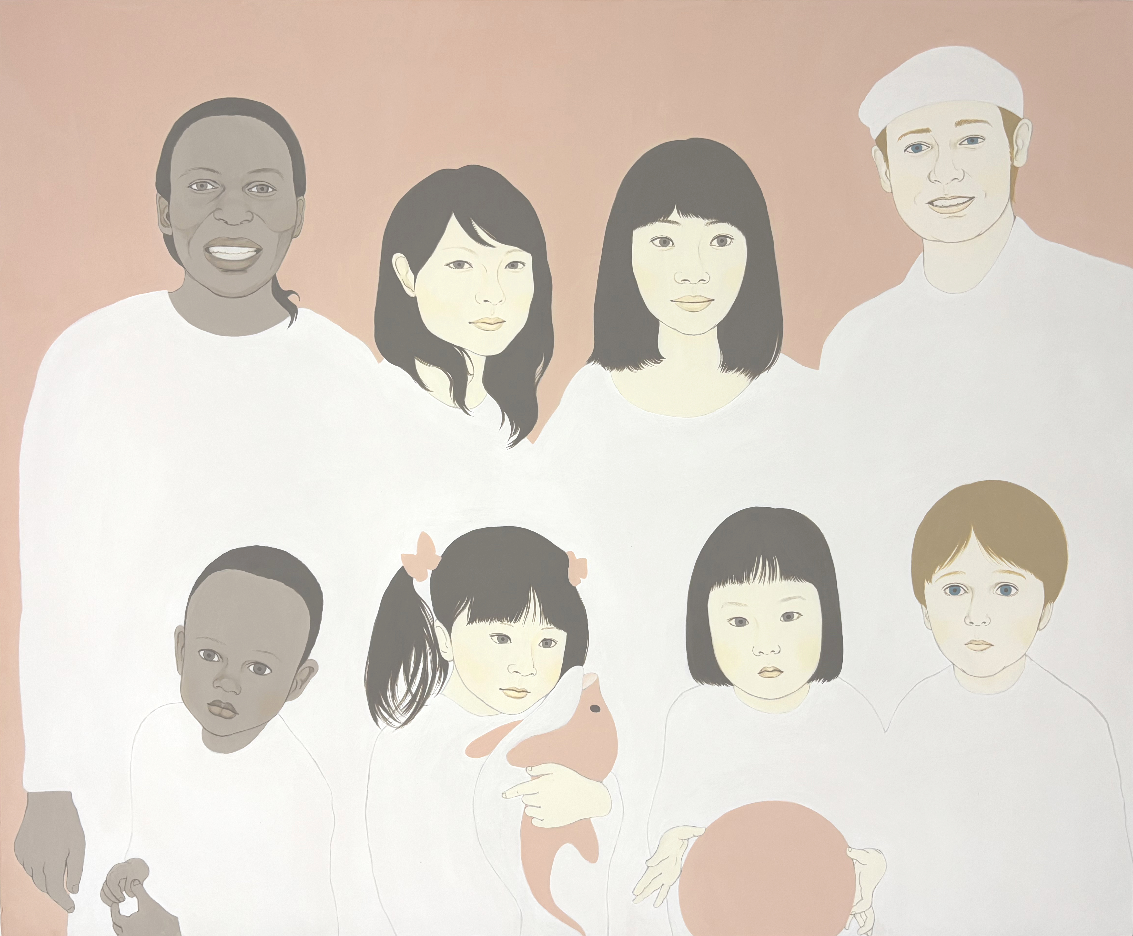 多名賀 優子 出展作品「friends」- 2017年個展