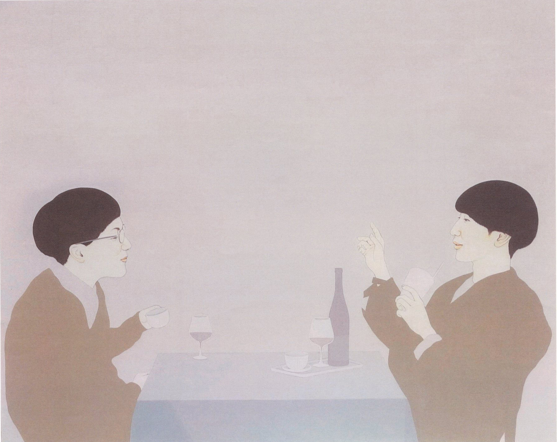 多名賀 優子 出展作品「lunch time」- 2017年個展